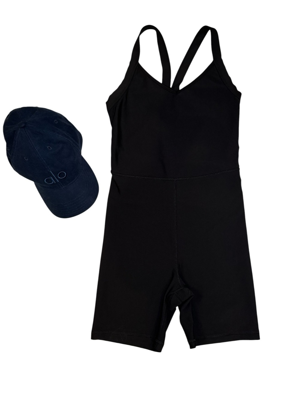 Old Navy Black JumpSuit Unitard women’s size Small Gym workout 1 piece shelf bra